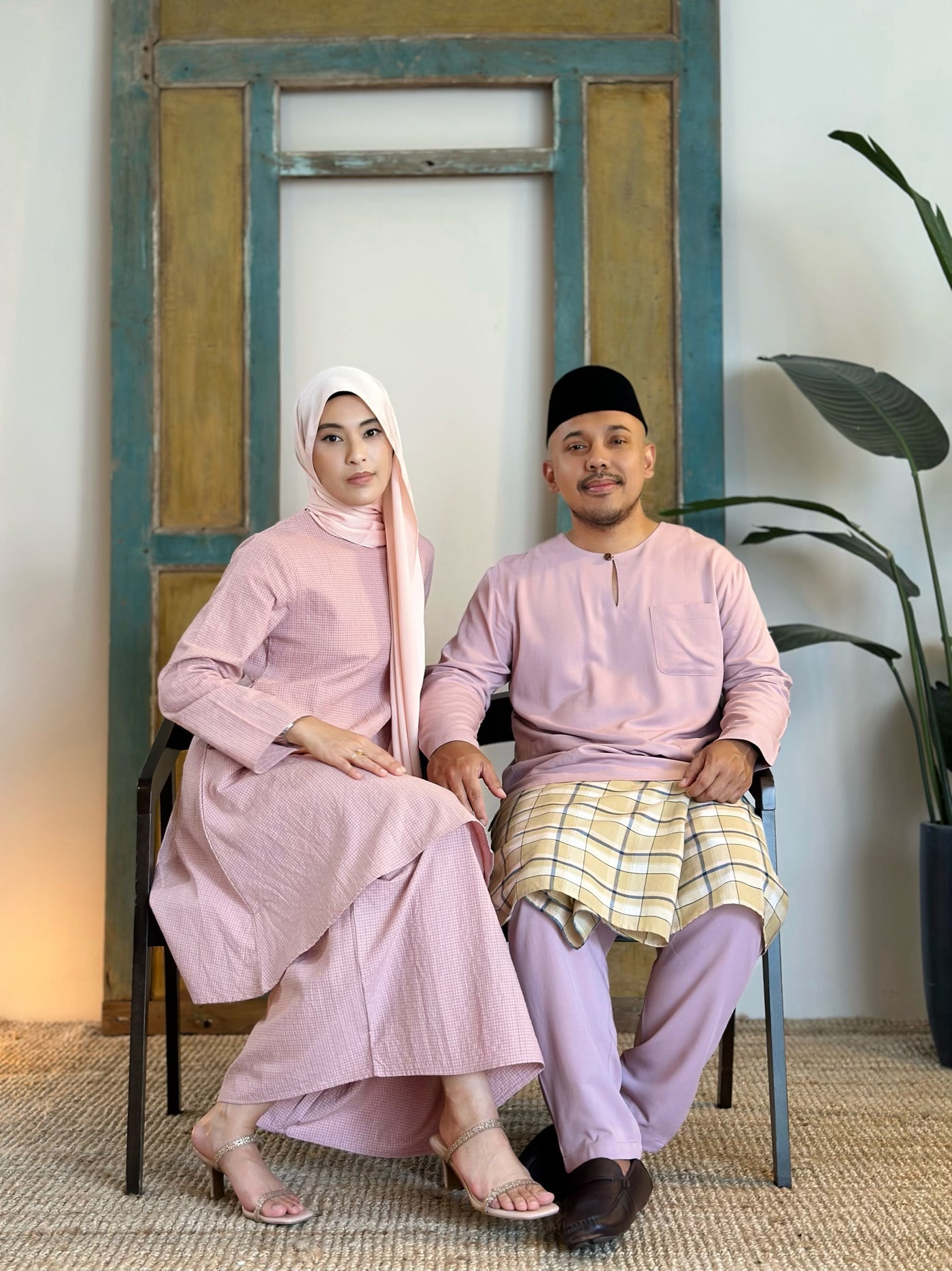 CEMPAKA Kurung Pahang Set in Pink