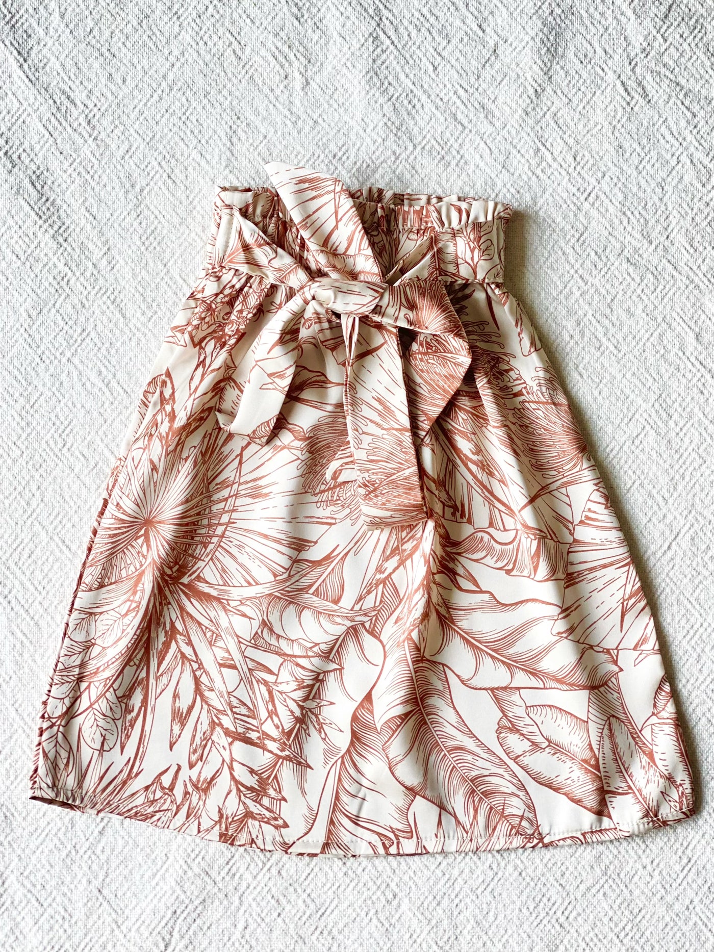 MELINA Bow Skirt in Lush