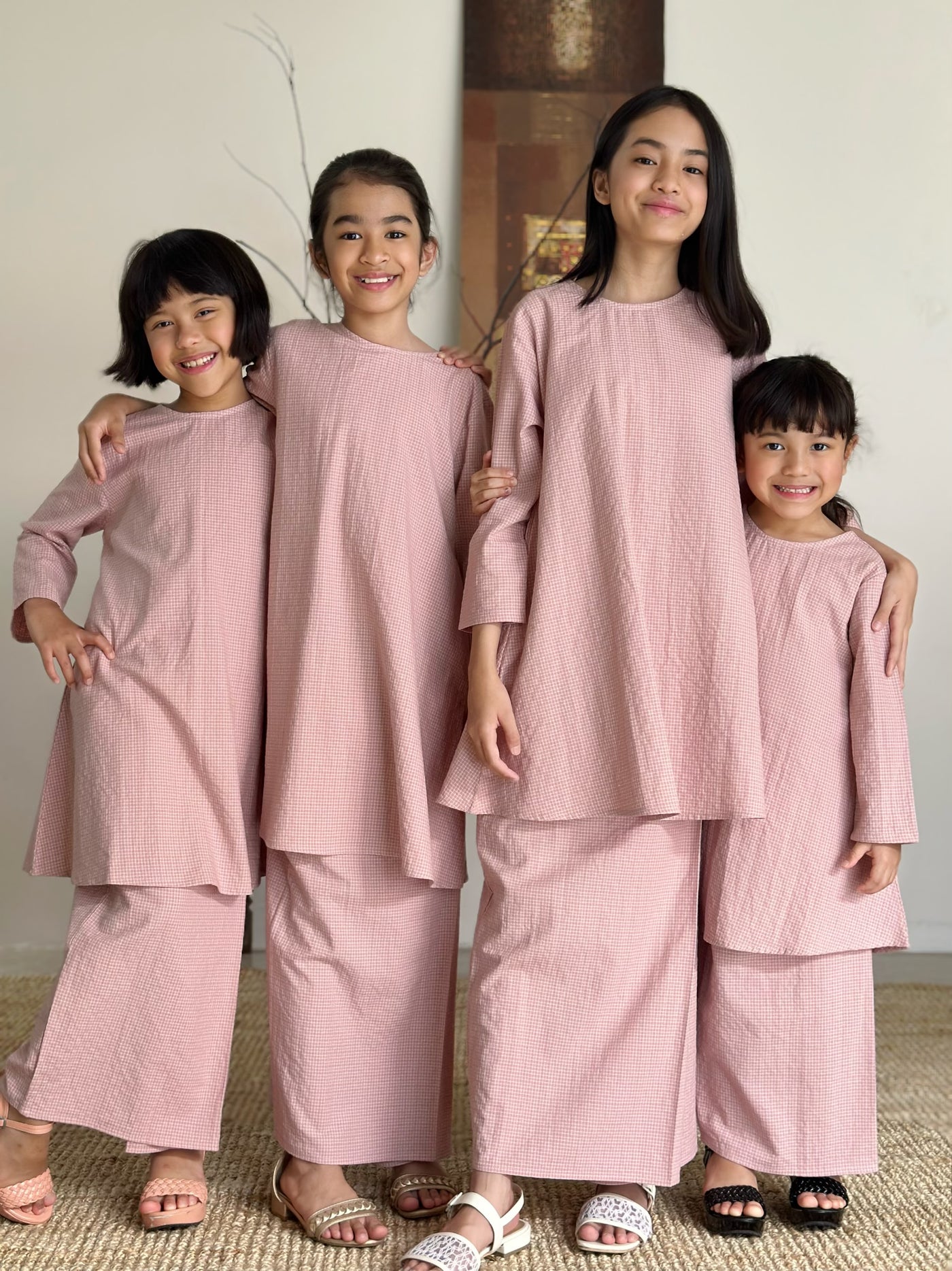 MELATI Kurung Pahang Set in Pink