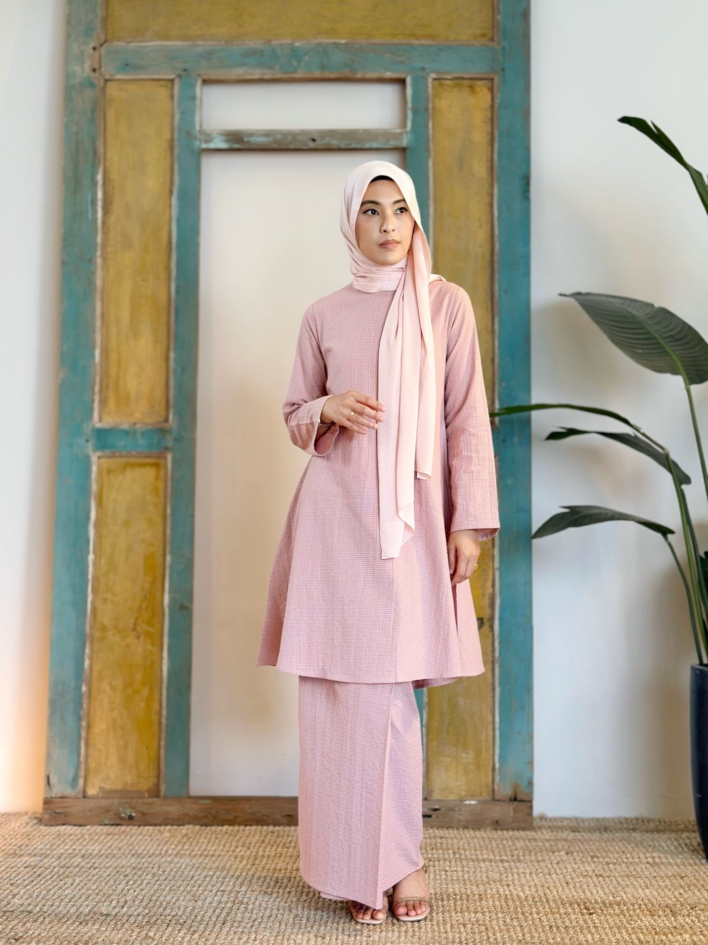 CEMPAKA Kurung Pahang Set in Pink