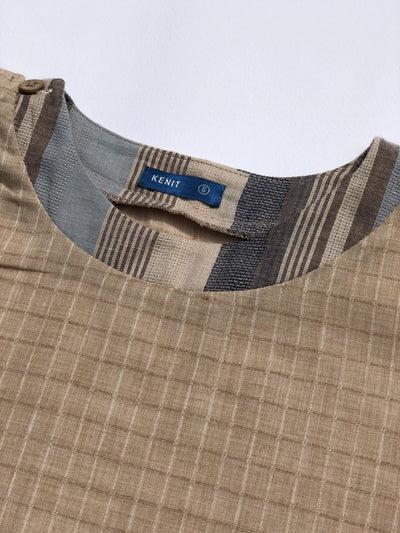 SPARROW Unisex Buttoned-shoulder Shirt in Dust
