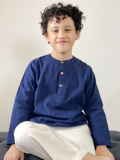 AMAR Kurta in Navy